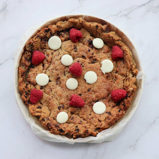 Box à partager Cookie XXL  framboise chocolat blanc (Dessert)