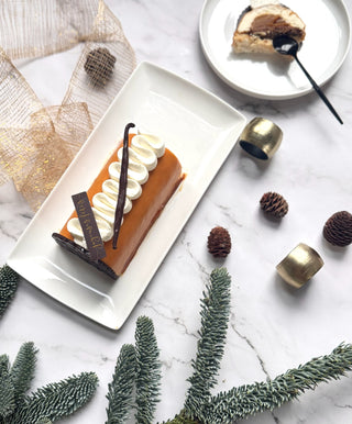 Bûche Vanille Pécan Caramel beurre salée Edition 2025