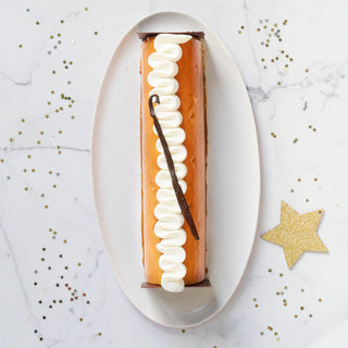 Bûche Vanille Pécan Caramel beurre salée Edition 2025